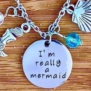 I’m Really A Mermaid Charm Necklace